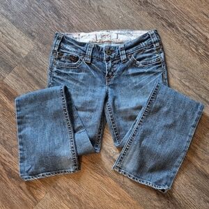 1921 Women's Wester Gloveworks Skinny Bootcut Jeans in Classic Blue Sz 28/34